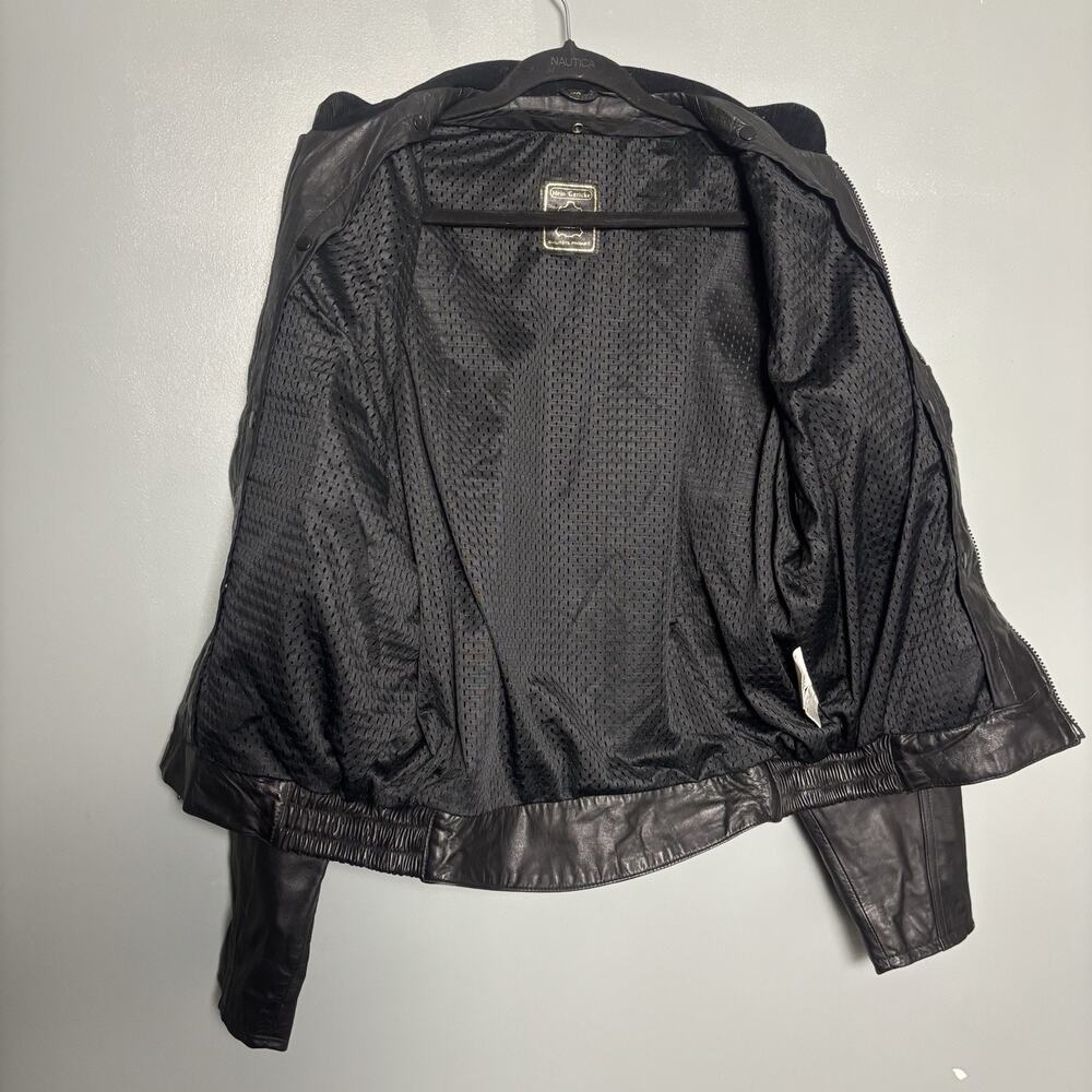 Vintage 90’s Hein Gericke Black Leather Motorcycle Jacket Coat 40 Medium - Picture 7 of 13
